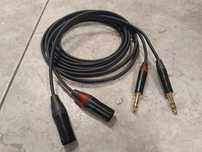 Kabel do konsoli DJ przewód Jack 6,3 > XLR Stereo symetryczny 5m