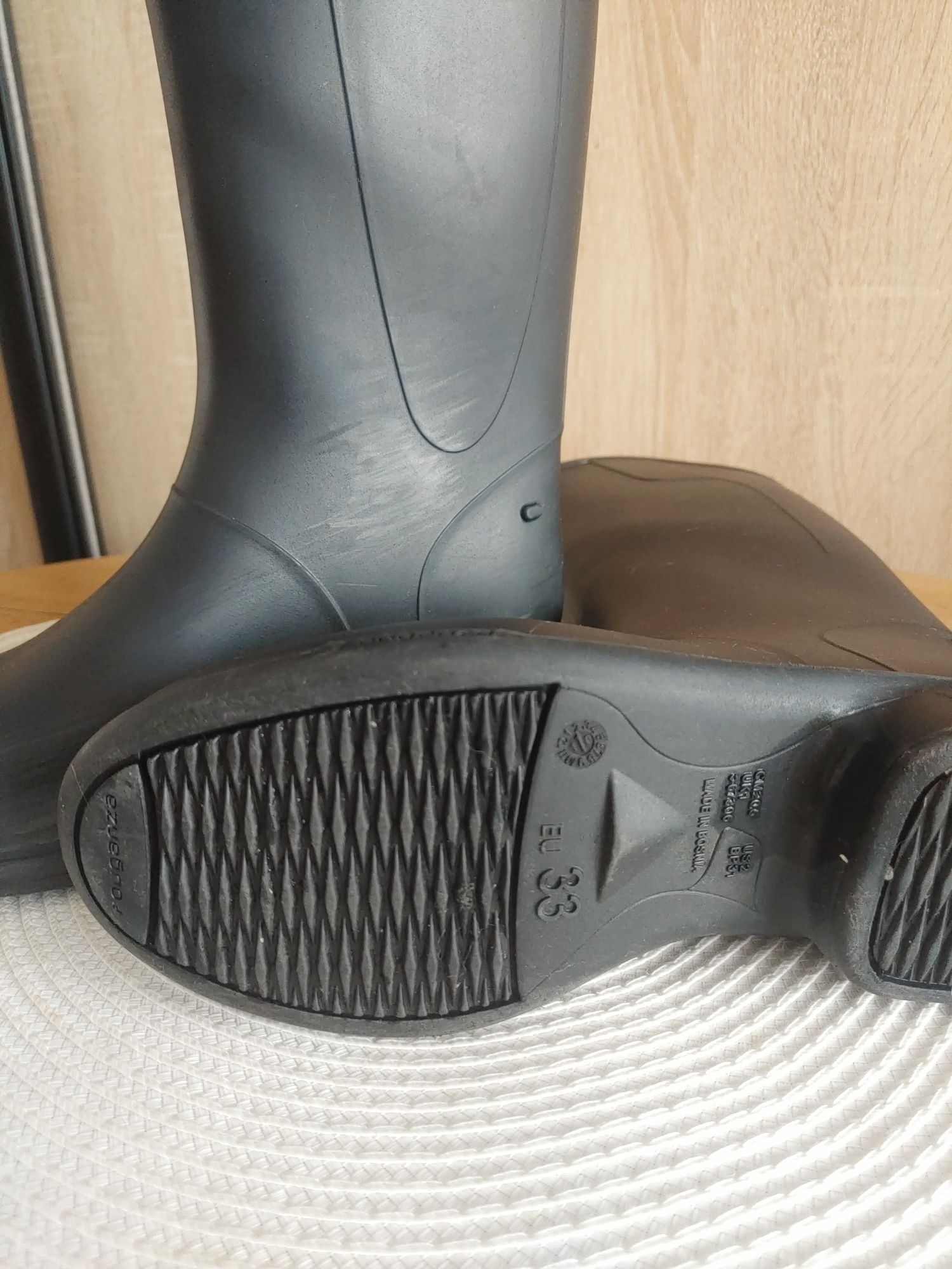 Buty jeździeckie dziecięce kalosze wysokie