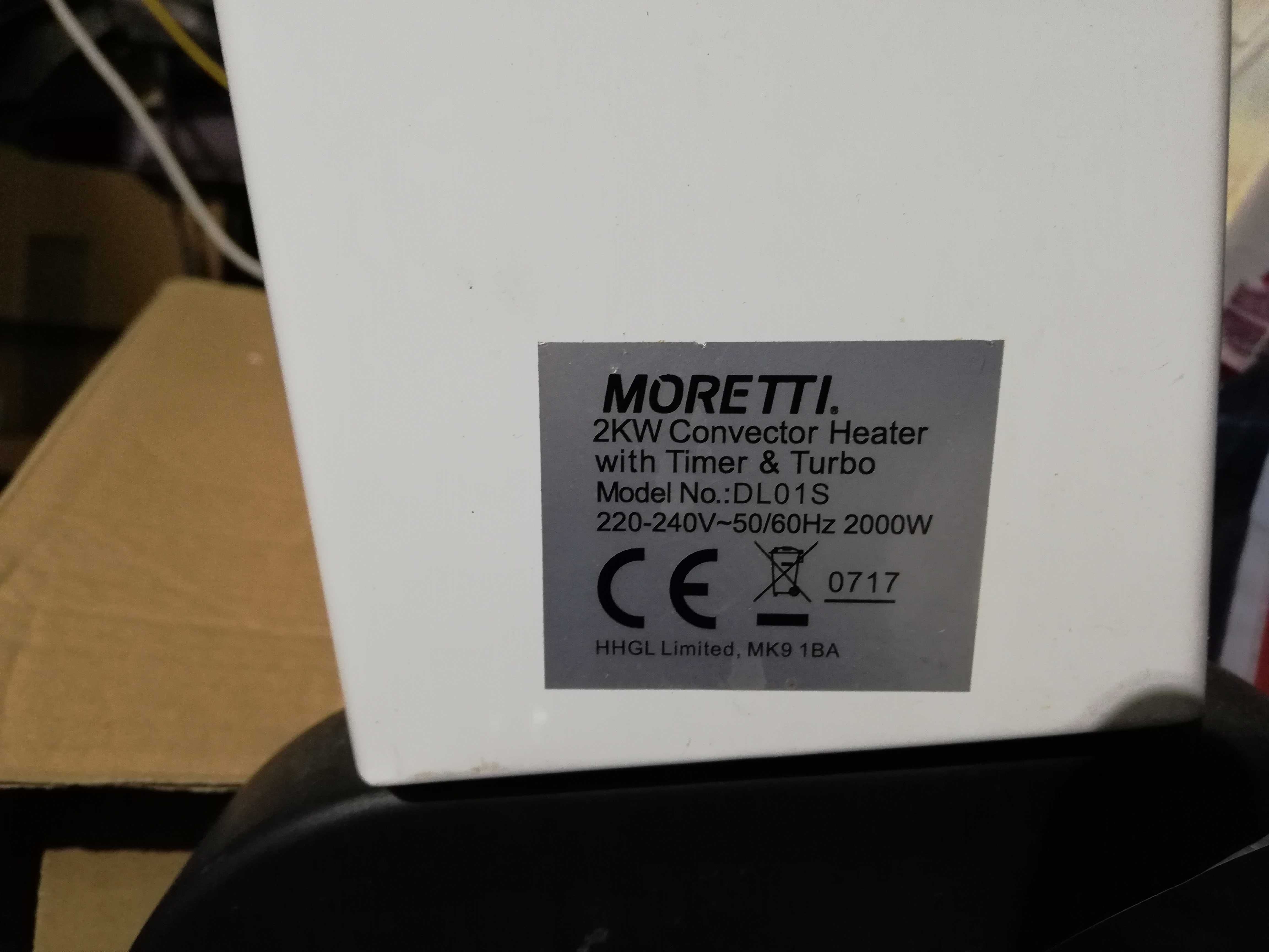 Grzejnik konwektorowy 2000 W biały Moretti