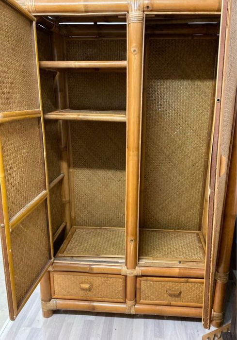 Szafa Garderoba Bambus Rattan Ratan