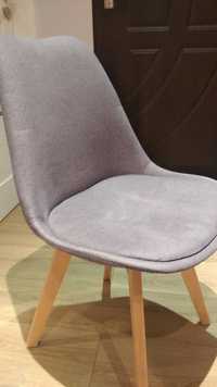 Krzesła szare w stylu skandynawskim