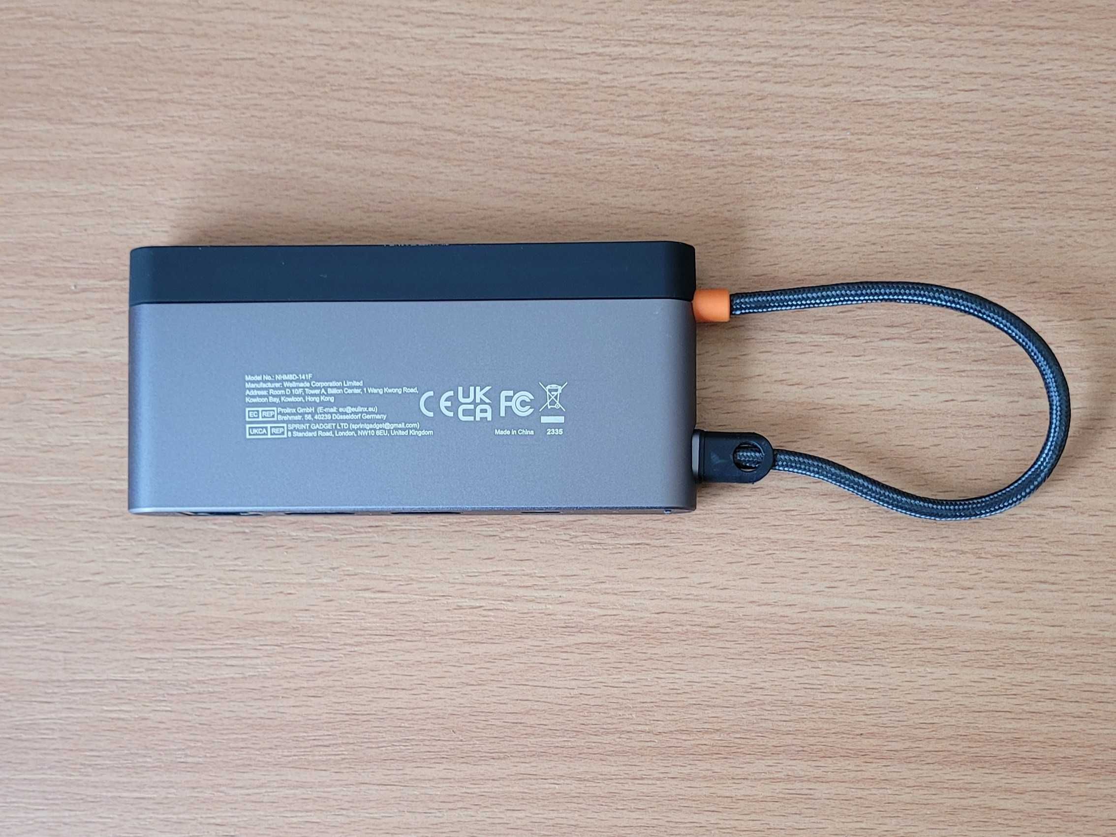 Stacja dokująca USB-C 8w1 NOVOO NHM8D-141F z 2x HDMI 4K 60Hz