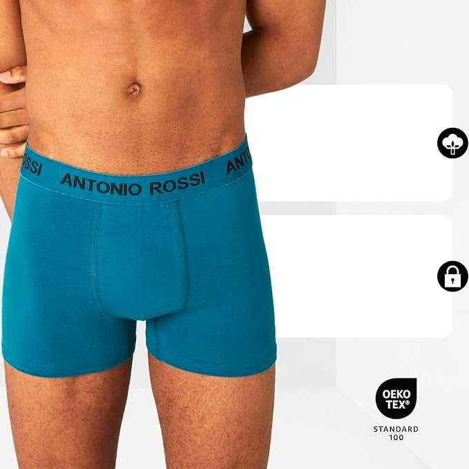 Męskie Bokserki 12-Pak ANTONIO ROSSI Hipster Elastyczny Pas Bawełna S