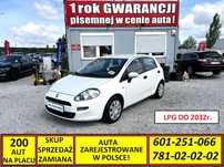 Fiat Punto 1 ROK GWARANCJI W CENIE AUTA, Zamiana, LPG, 1.4 ! Salon PL, 1 Wł.