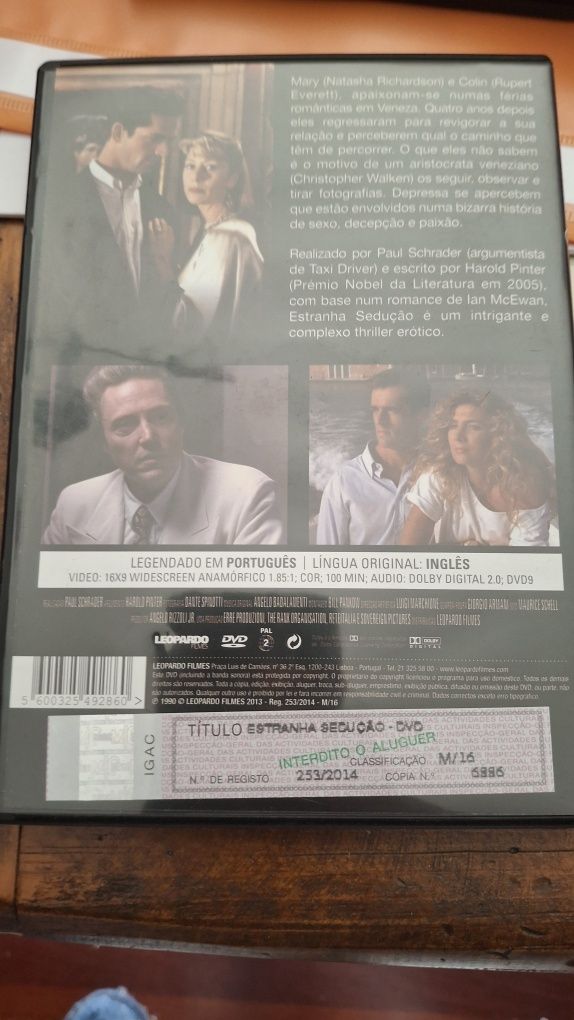 Estranha Sedução dvd Paul Schrader