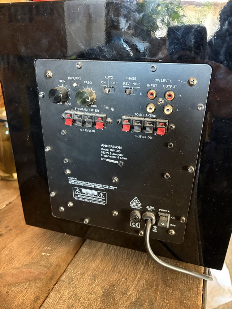 Subwoofer subufer andersson sw 200 150 W
