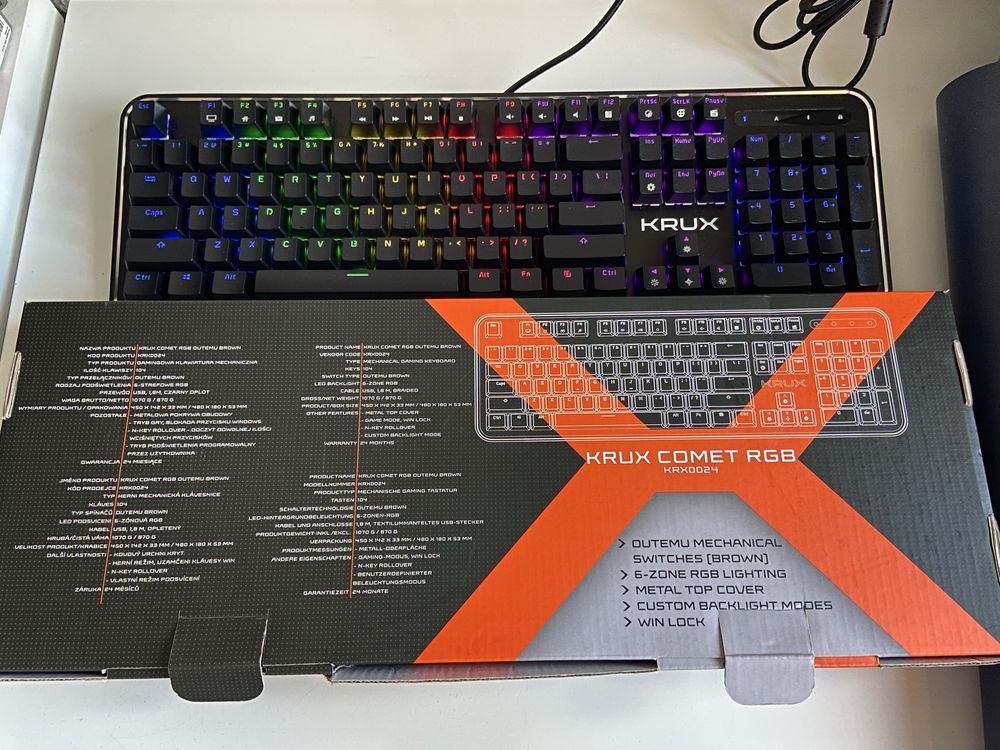 Klawiatura krux comet rgb
