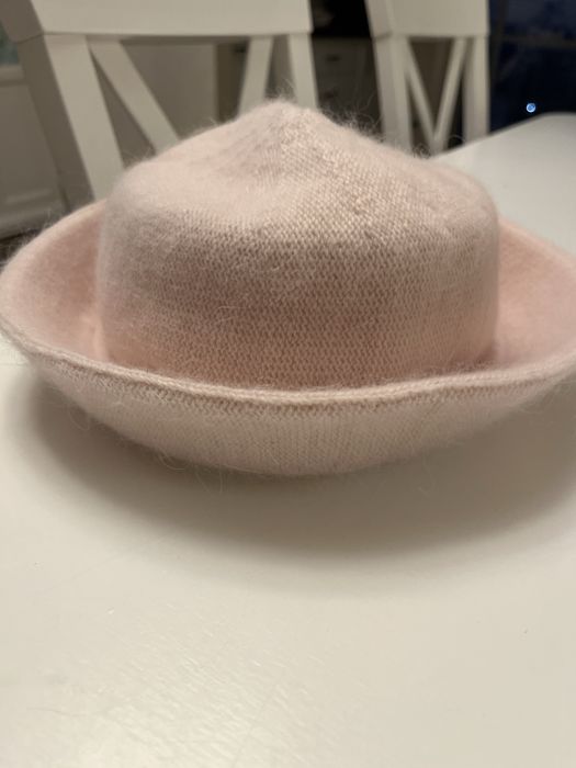 Шляпка-панама з бафом ангора нові р.58/59