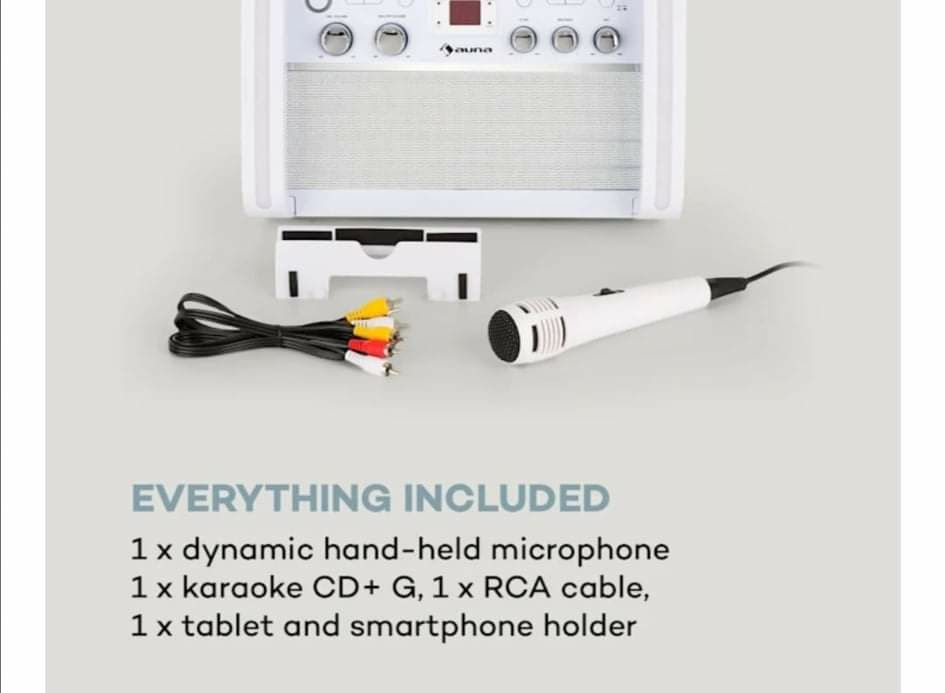 Karaoke, CD,Radio, AUX Bluetooth