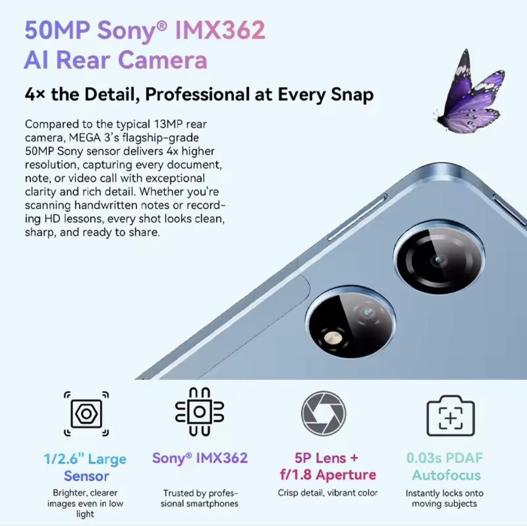 Blackview Mega 3 (12/256GB),12.1", 2,5K FHD+,90Hz,4G LTE,Helio G100