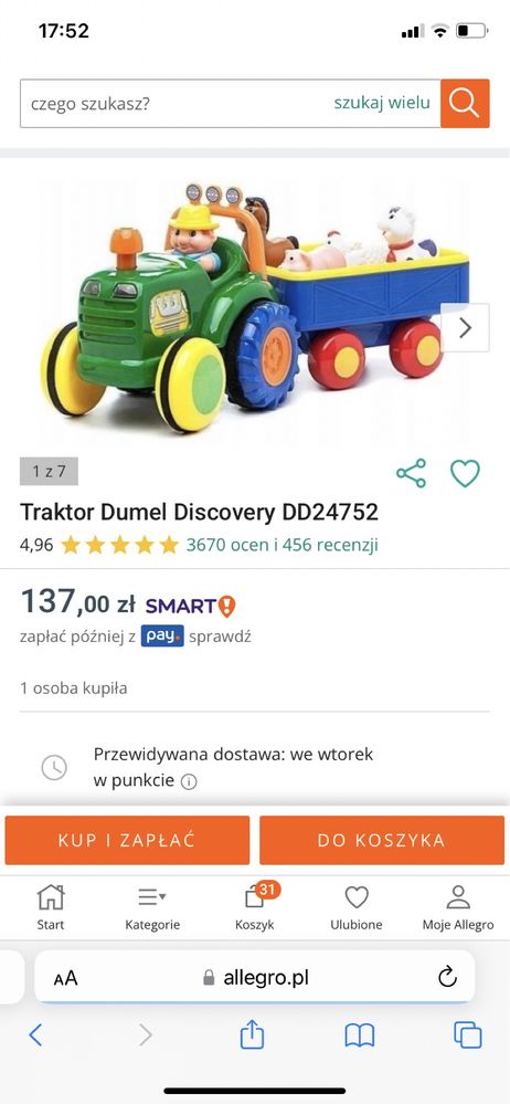 Traktor Dumel jak nowy