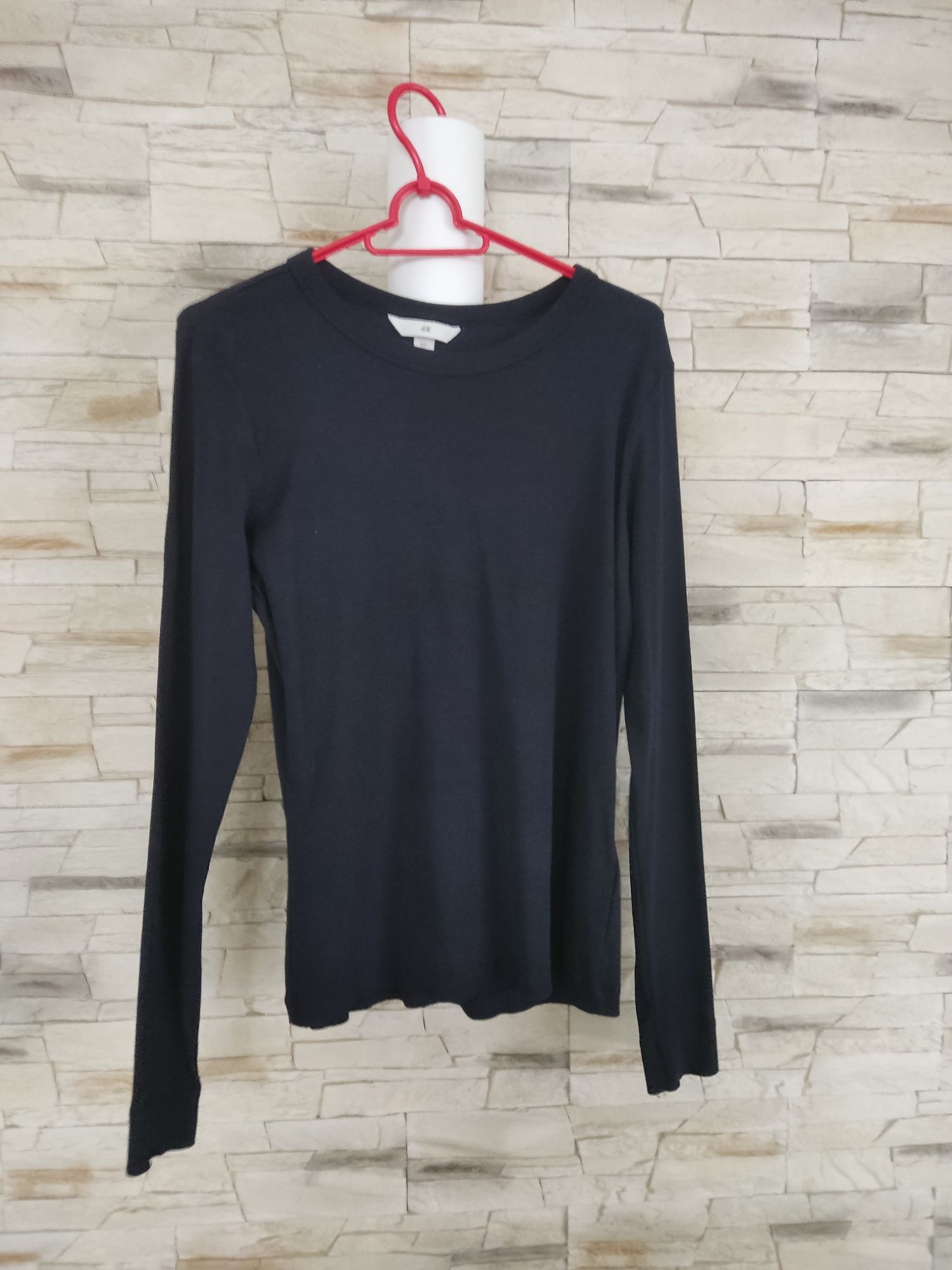 Granatowy top z domieszką modelu r. L H&M
