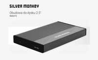 Nowa Aluminiowa Obudowa SSD HDD Do Dysku Silver Monkey 2.5" (USB 3.2)