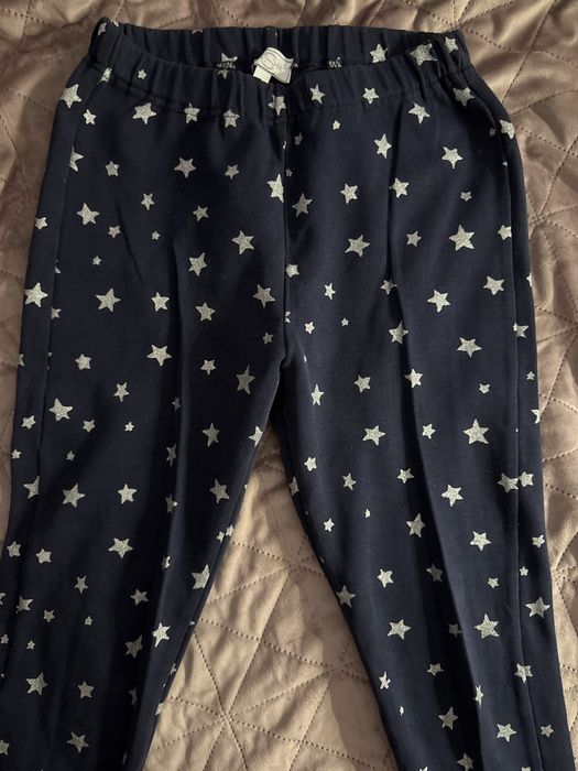 темно-сині штани в блискучу зірочку для дівчинки на зріст 158см