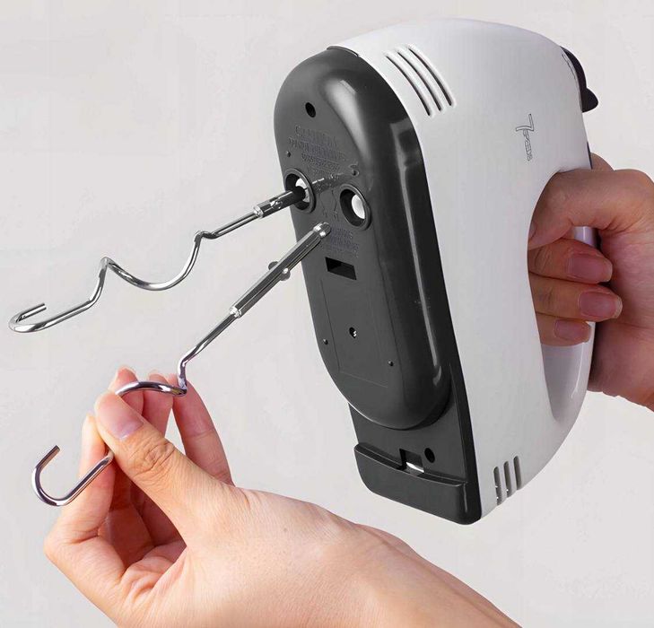 MIKSER RĘCZNY 7prędkości 280w zestaw z 4 końcówkami uniwersalny