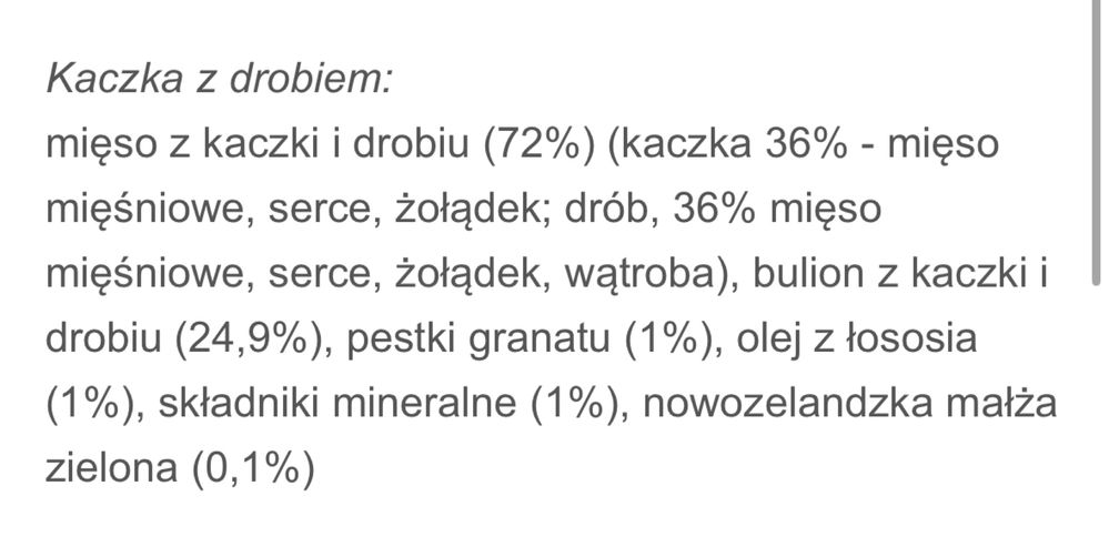GranataPet DeliCatessen - Kaczka z drobiem, 5 x 400g, 11zł/szt