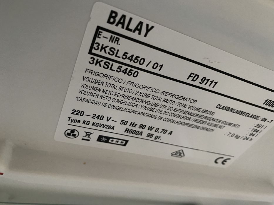 Frigorífico Combinado Cinzento Balay