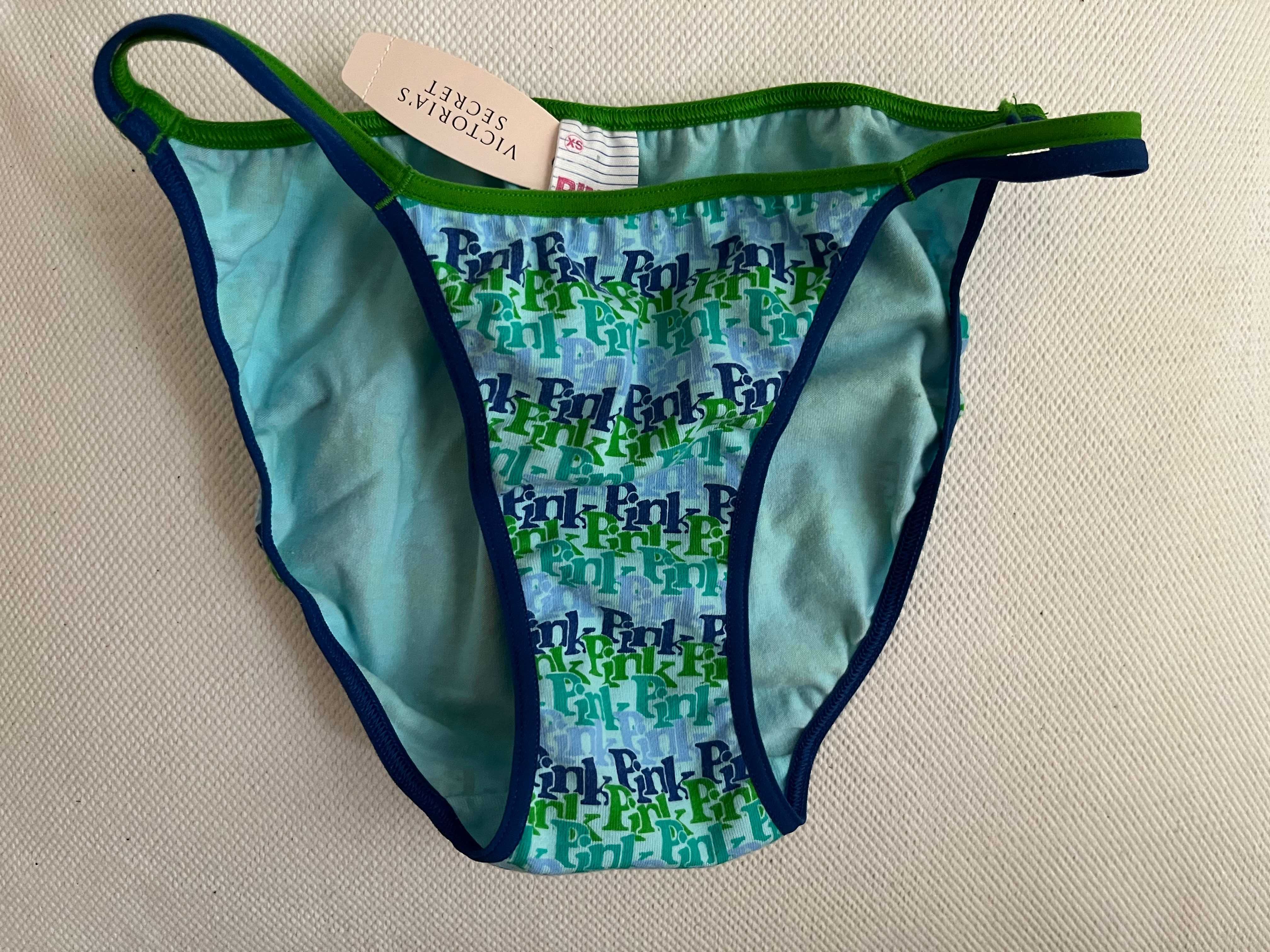 Victoria's Secret majtki z podwójnymi paseczkami Strappy Bikini