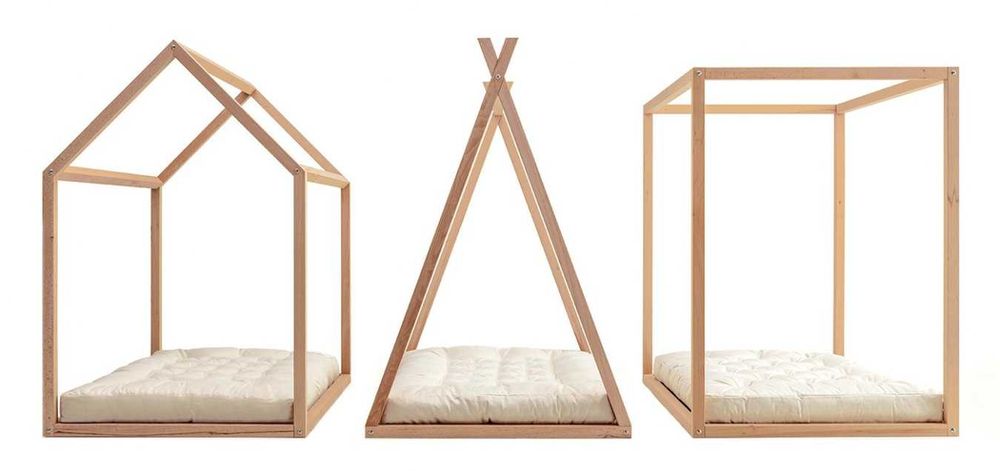 Camas Montessori em madeira maciça – feitas à medida