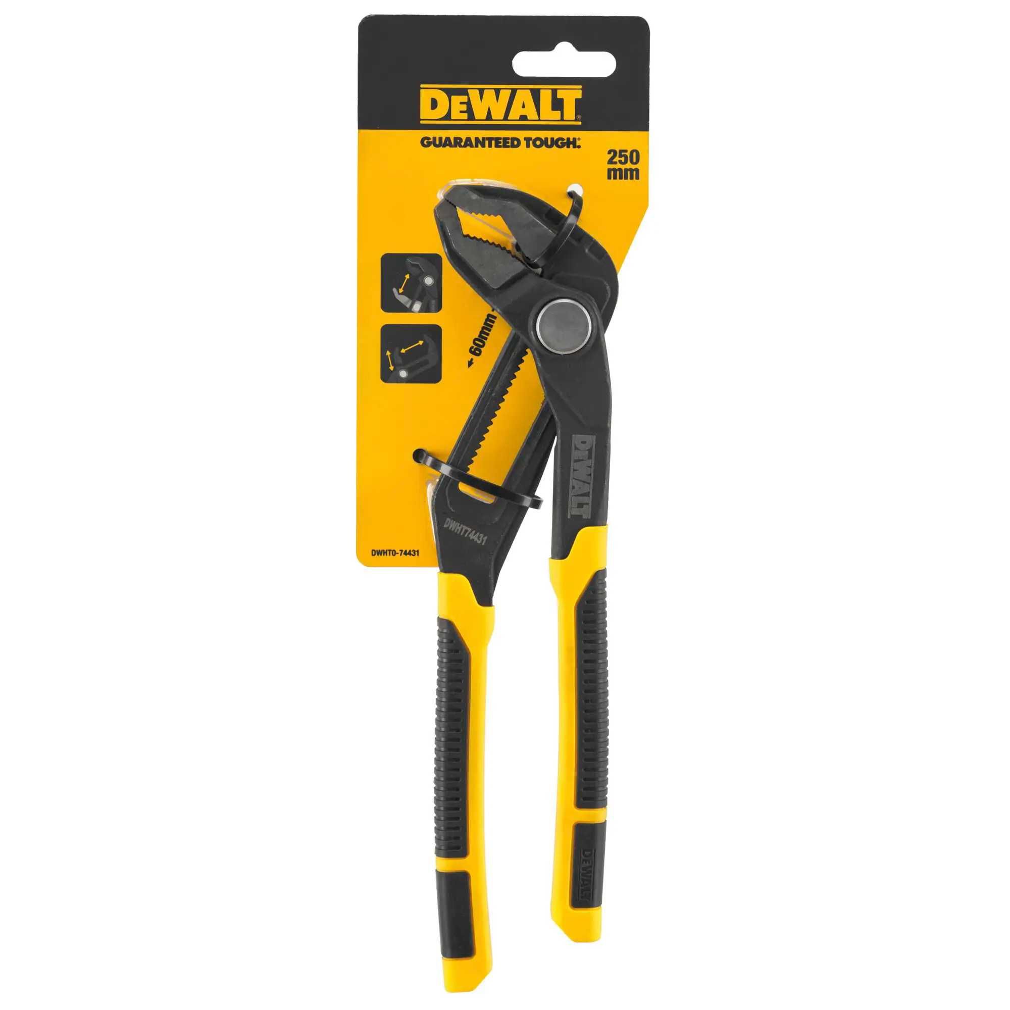DeWALT DWHT0-74431 Пасатижі переставні сантехнічні довжиною 250 мм