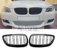 Bmw e92 e93 grelhas duplas preto brilhante