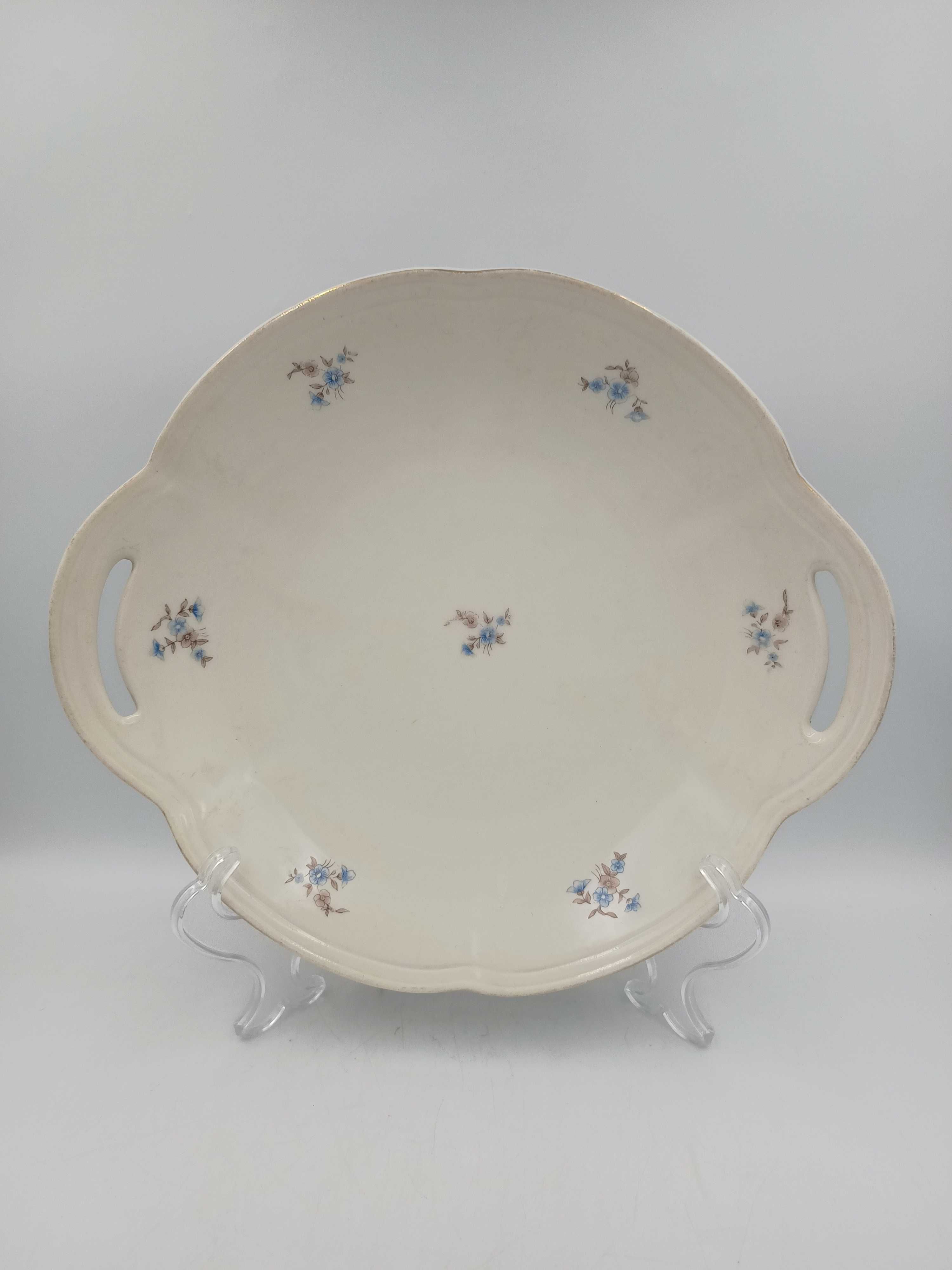 Patera Tułowice duży talerz z uszami porcelana z PRL 3