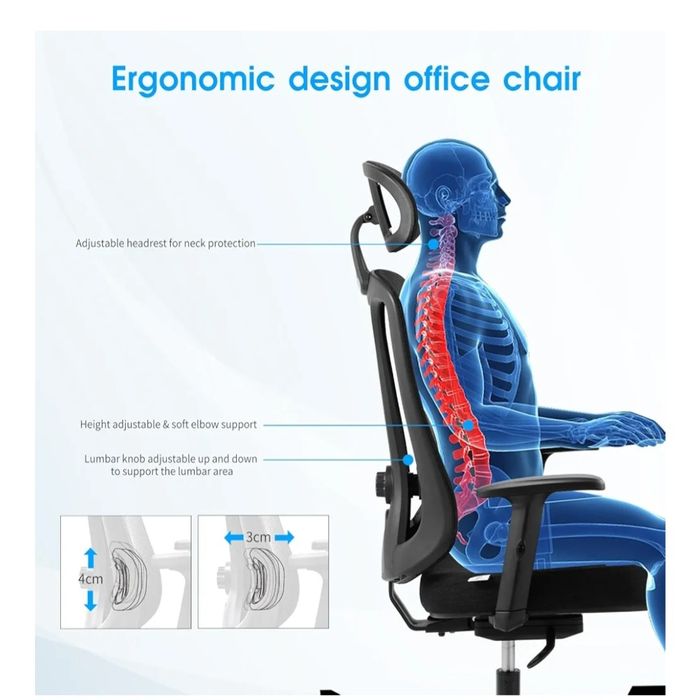 Magic Life Cadeira de escritório ergonómica