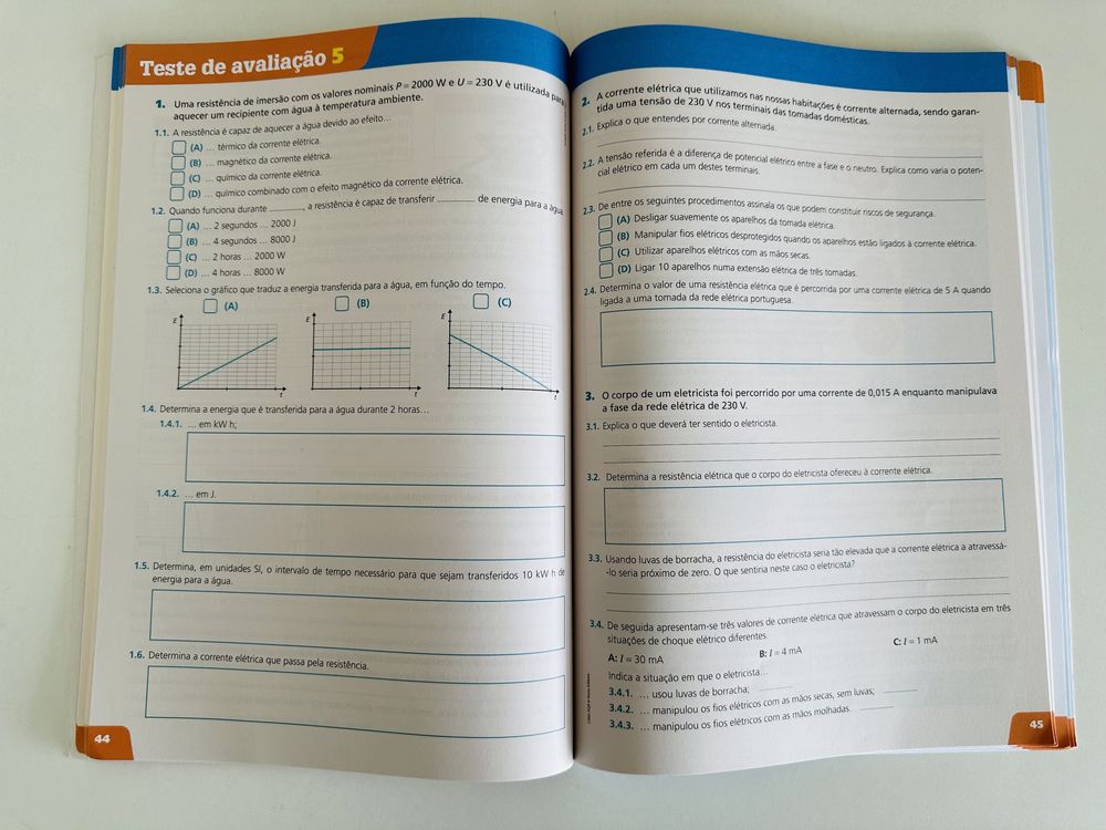 Livro de apoio Físico-Química 9.º ano - resumos, exercícios, testes