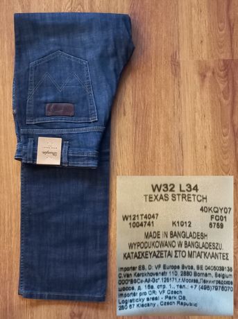 Nowe, męskie jeansy Wrangler.  Texas, rozmiar  32 / 34