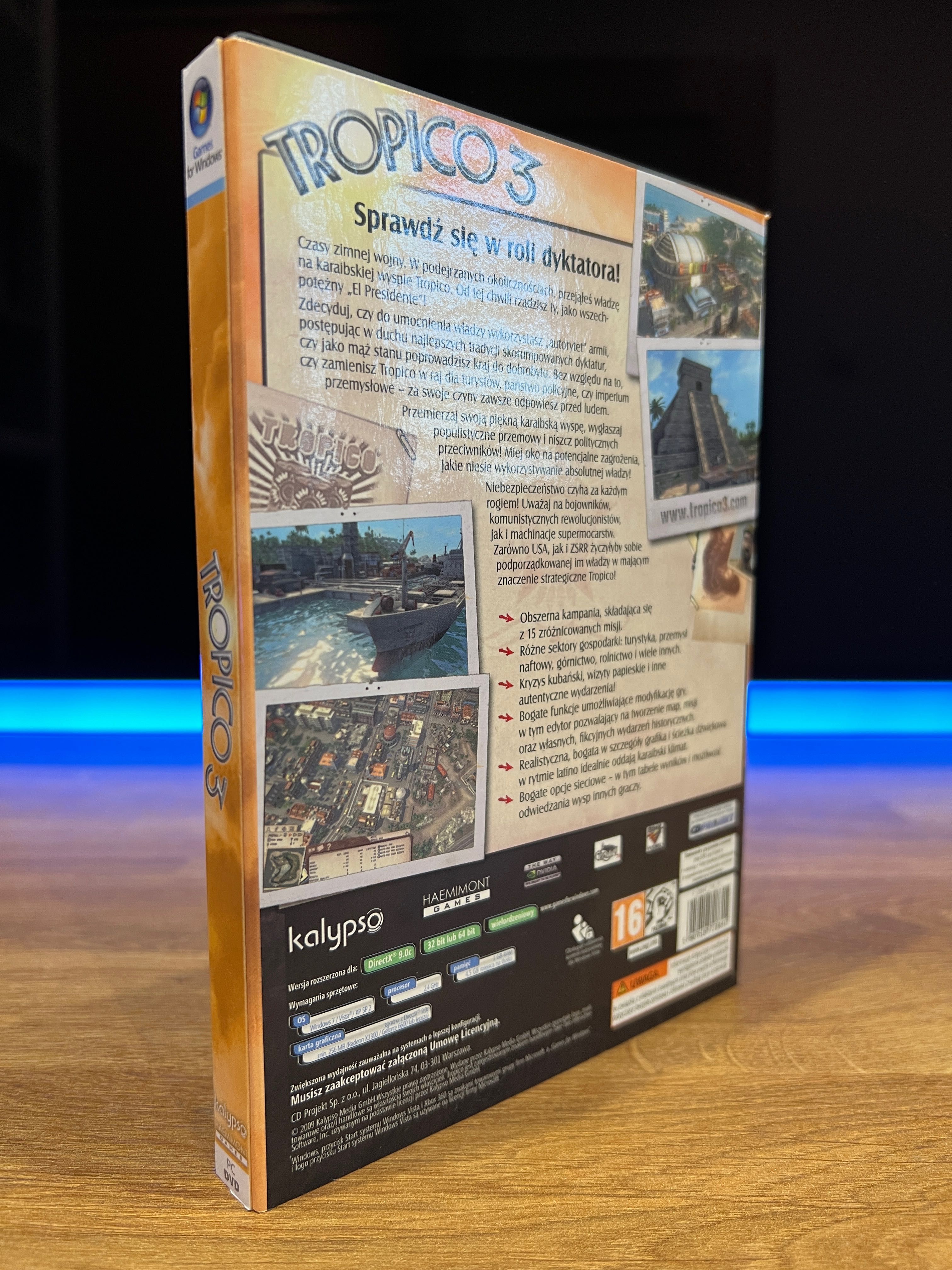 Tropico 3 (PC PL 2009) slipcase box kompletne premierowe wydanie