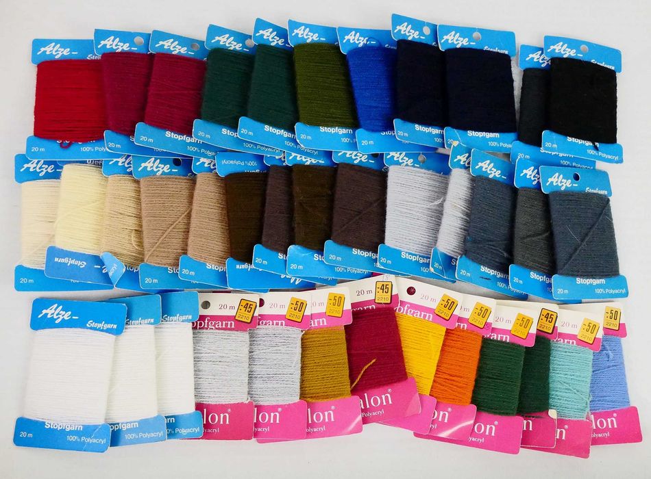 63.Mulina Gobelin Haft 100%Akryl mix zestaw kolorowy na wagę 70g