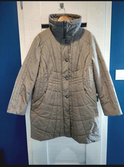 Kurtka damska zimowa Gerry Weber khaki rozmiar 46 plus size