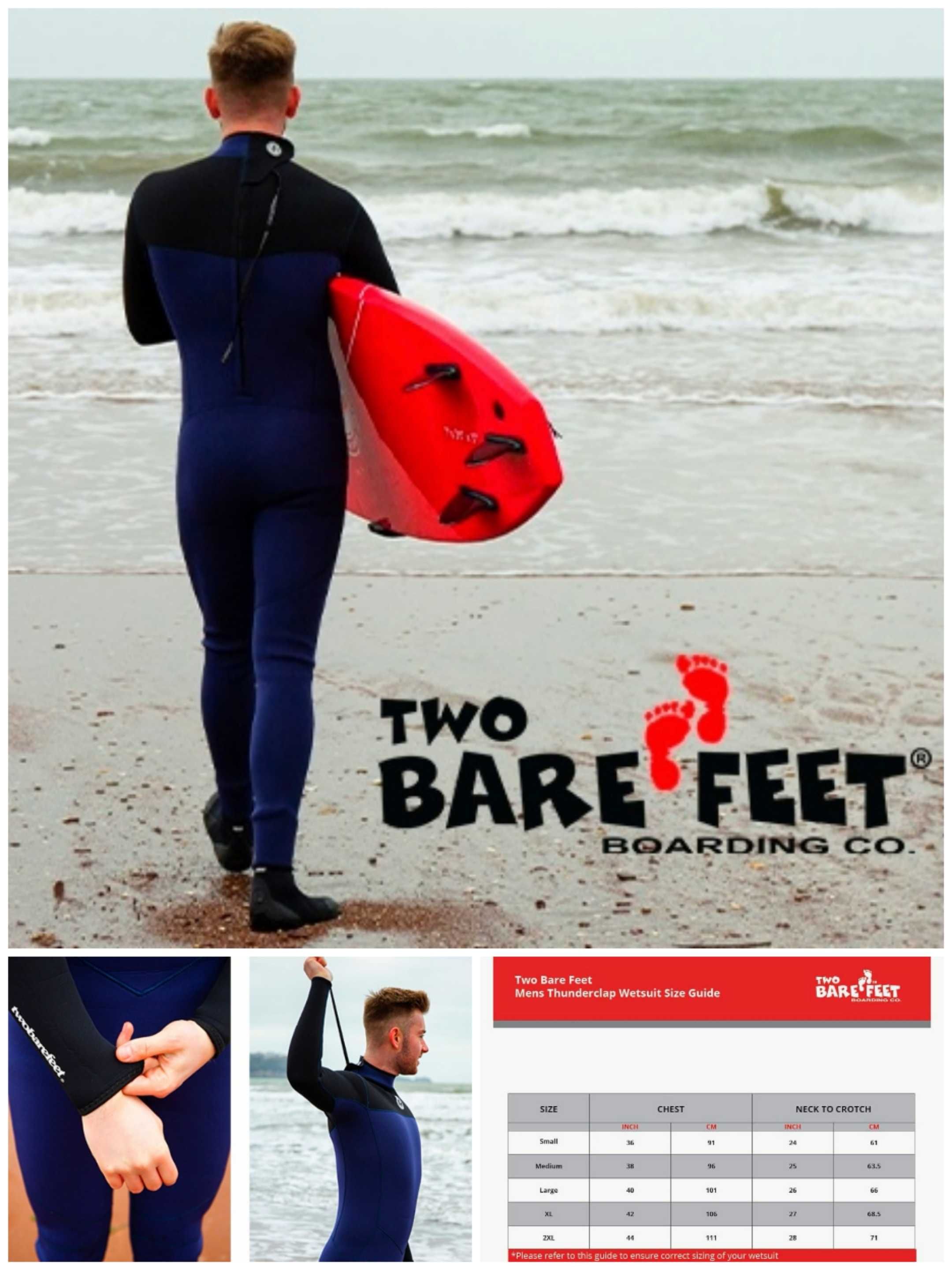 Two Bare Feet 2XL Полноразмерный Гидрокостюм дайвинг серфинг