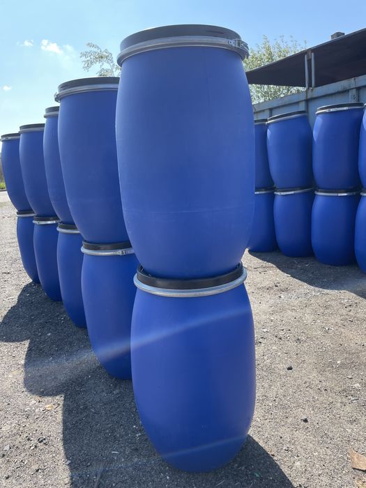 Beczki plastikowe 120L czyste, kompletne, szczelne, na kapustę