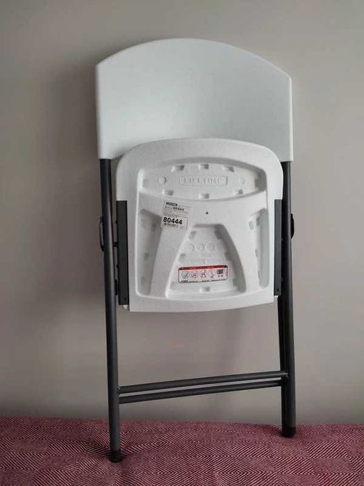 Cadeira Branca dobrável com encosto, Lifetime