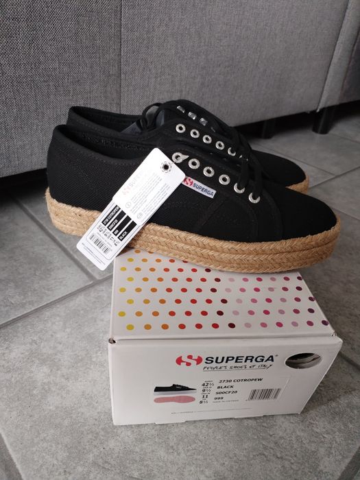 Włoskie buty damskie espadryle Superga r. 42,5 nowe piękne polecam