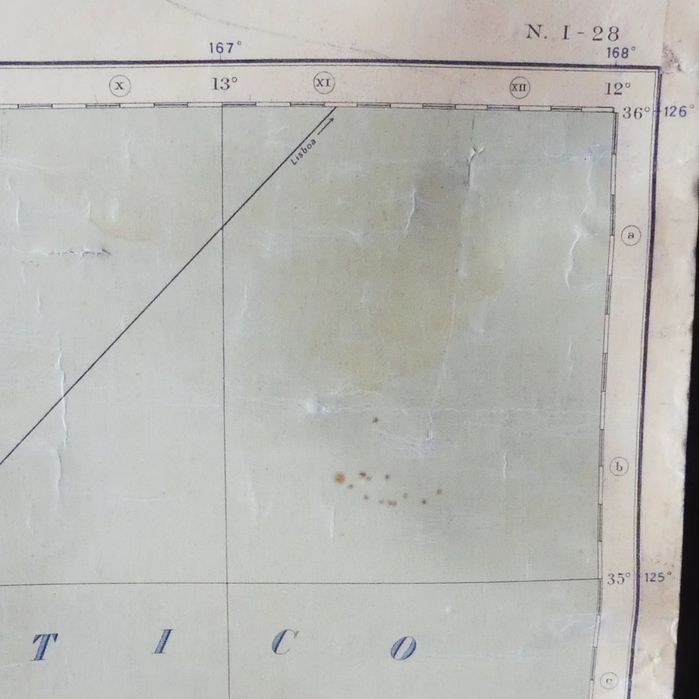 Mapa antigo da Madeira (1935)