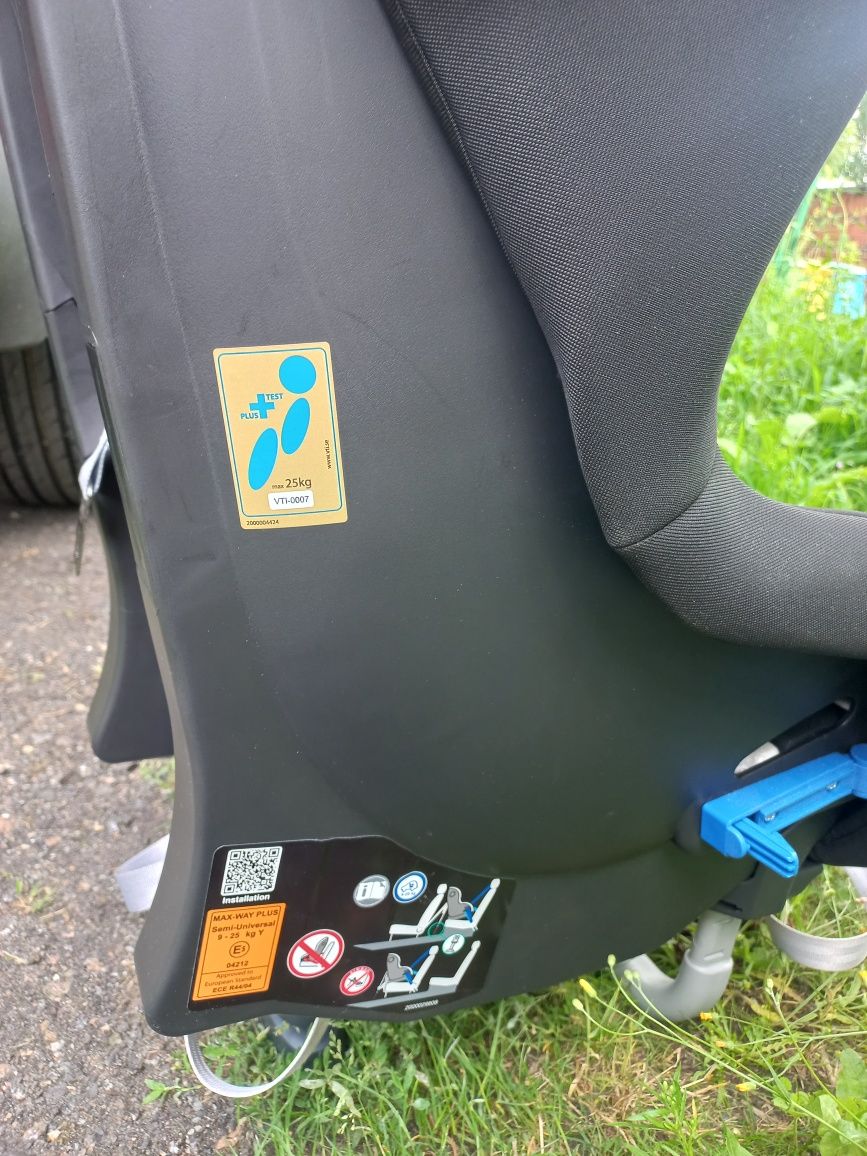 Fotelik samochodowy britax Romer max way plus 9-25 rwf testy