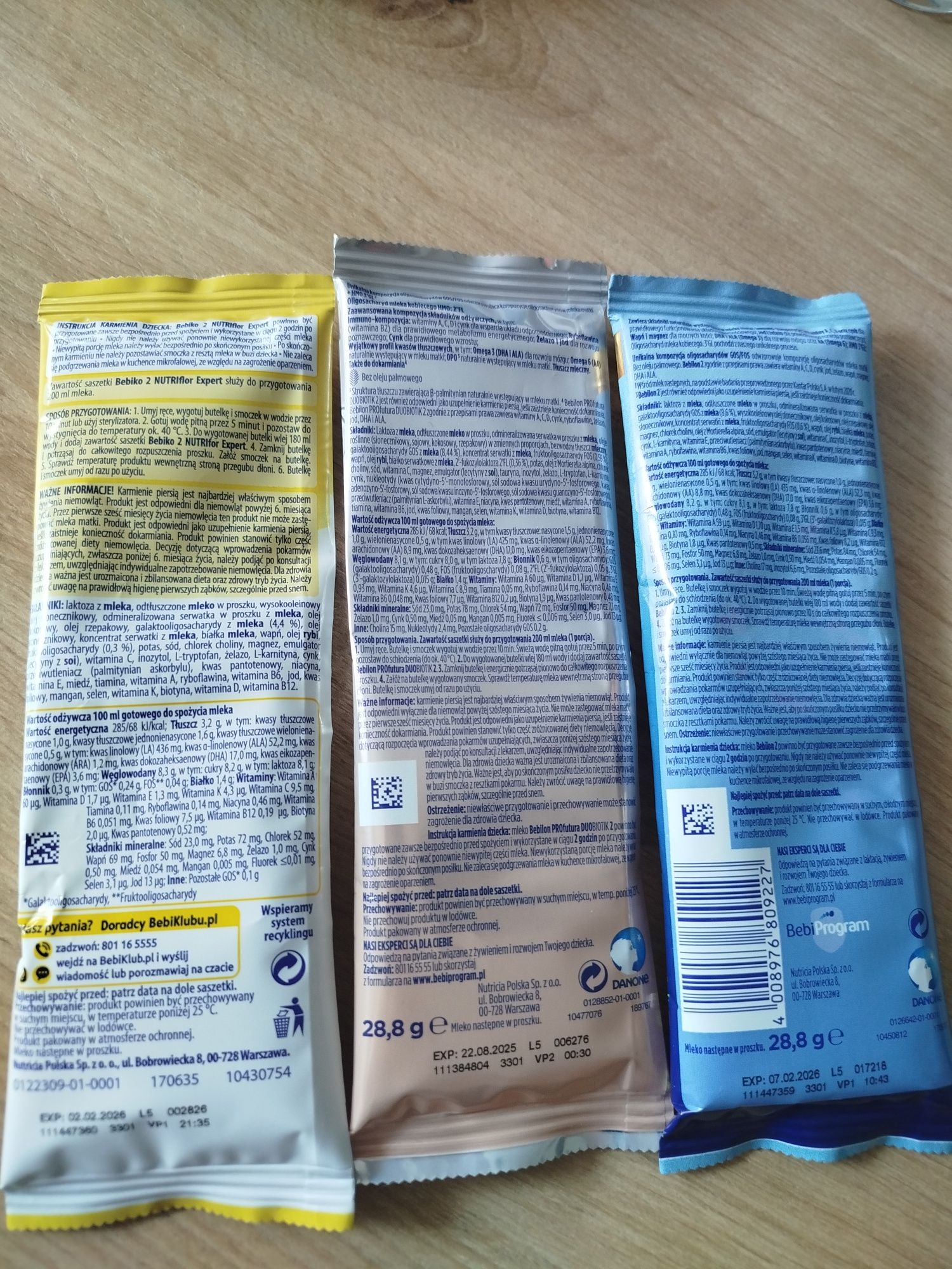 Mleka modyfikowane próbki nr 2