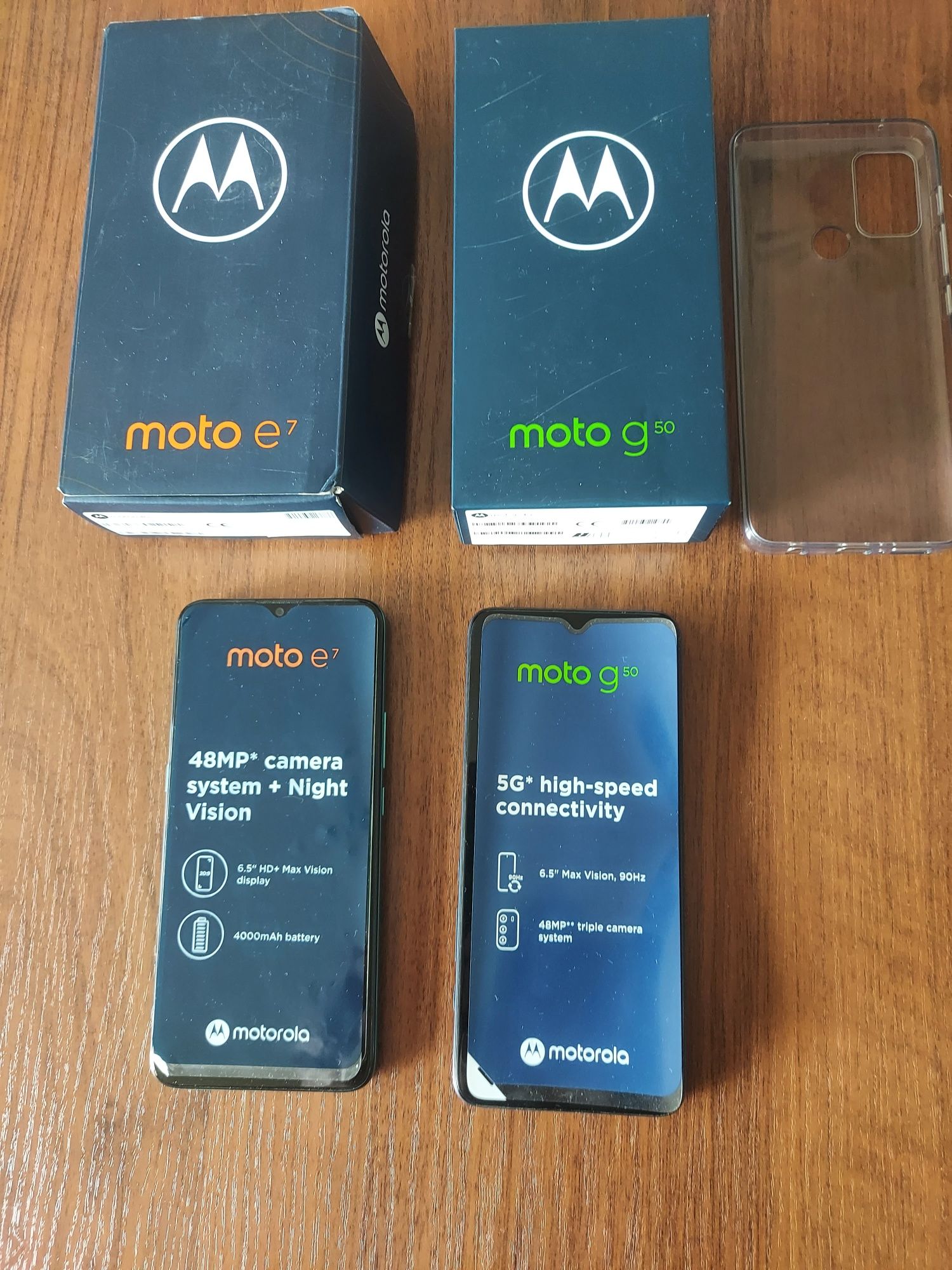 Motorola g50 5G Motorola e7