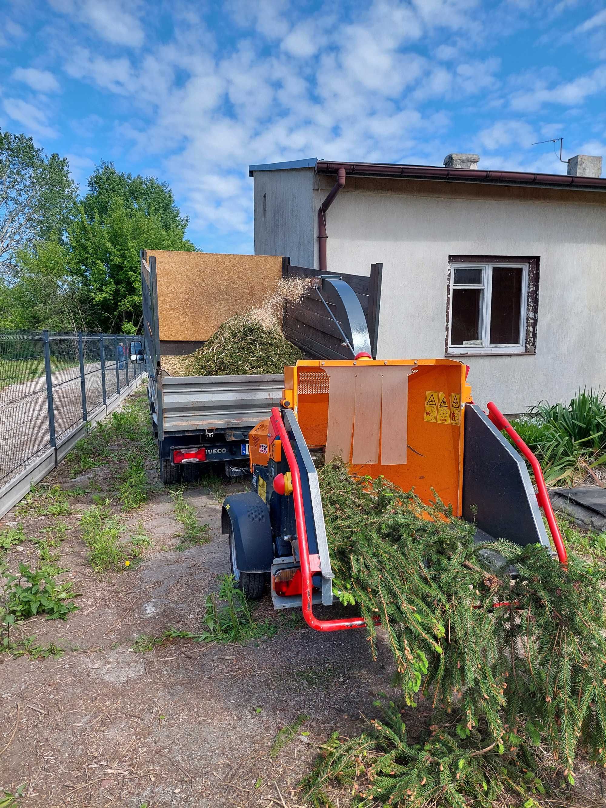 Rębak -wynajem Warszawa . wycinka drzew. mielenie gałęzi-ogrodnictwo.