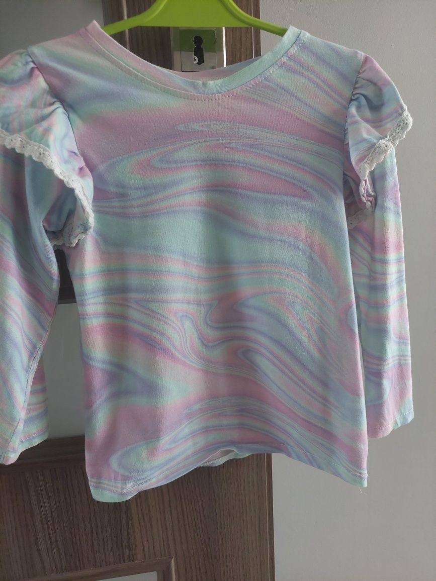 Bluzeczka elegancka pastelowa polska produkcja 116 handmade
