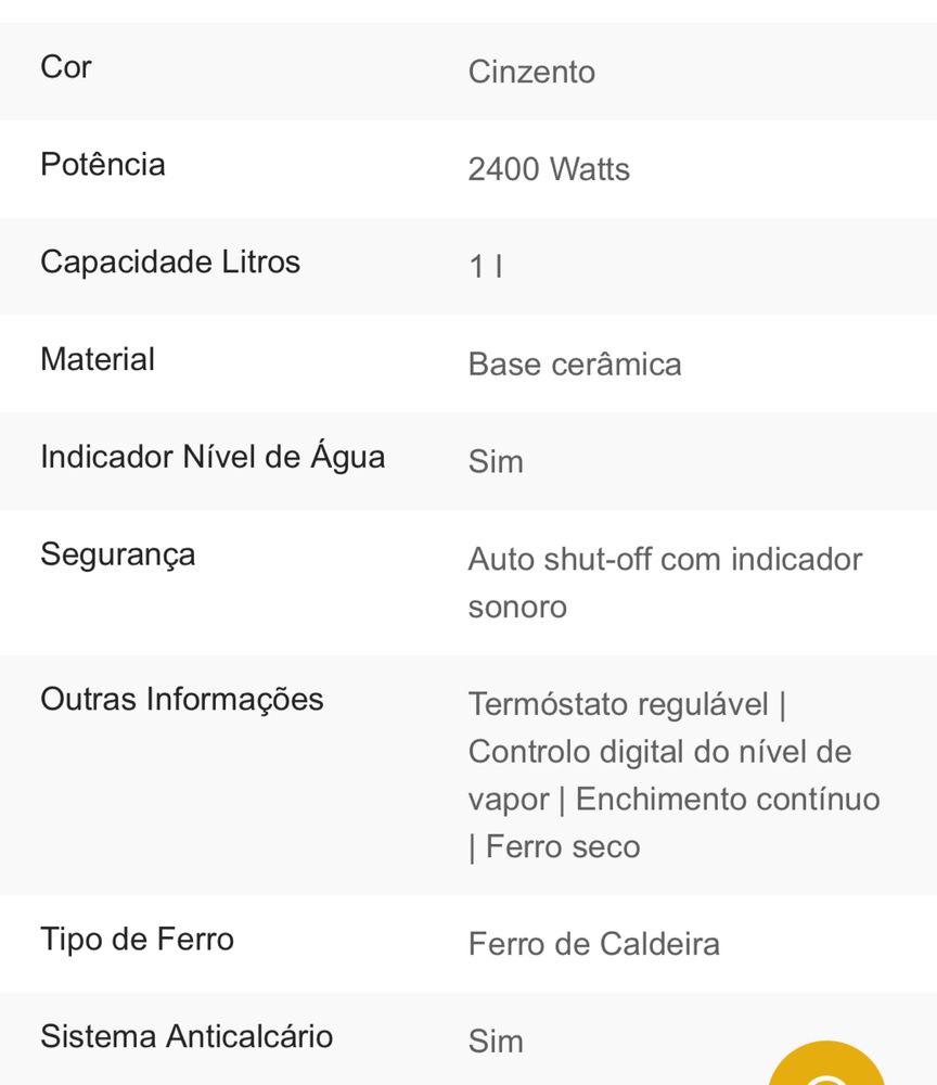 Ferro com caldeira Flama 554FL