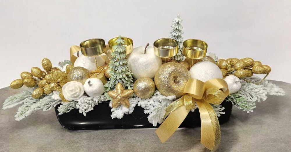 Stroik świąteczny Boże Narodzenie bożonarodzeniowy adwentowy B205