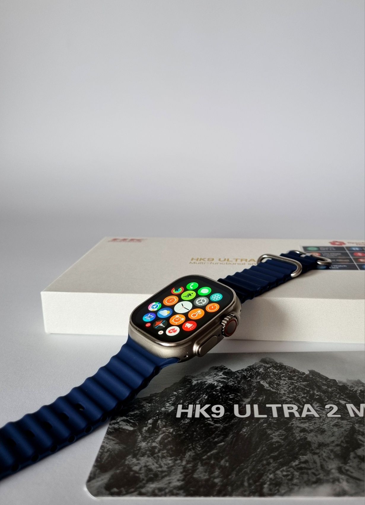 Smartwatch Hk9 ultra 2 max granatowy paseczek