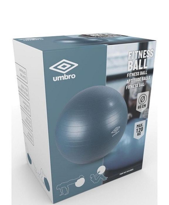 •РОЗПРОДАЖ• М'яч для фітнесу Umbro 65 см Синій | Надувається без насос