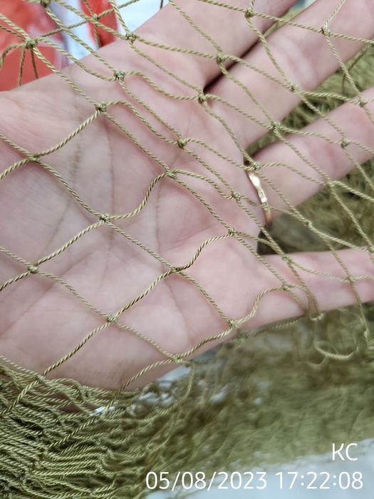 Сетка основа капроновая 40мм. ,цвет хаки.основа для маскировочной сетк