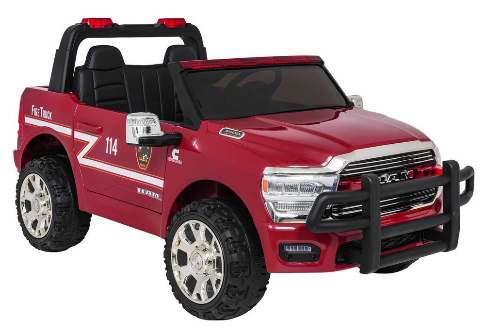 Straż Pożarna Pojazd RAM 3500 na Akumulator Czerwony