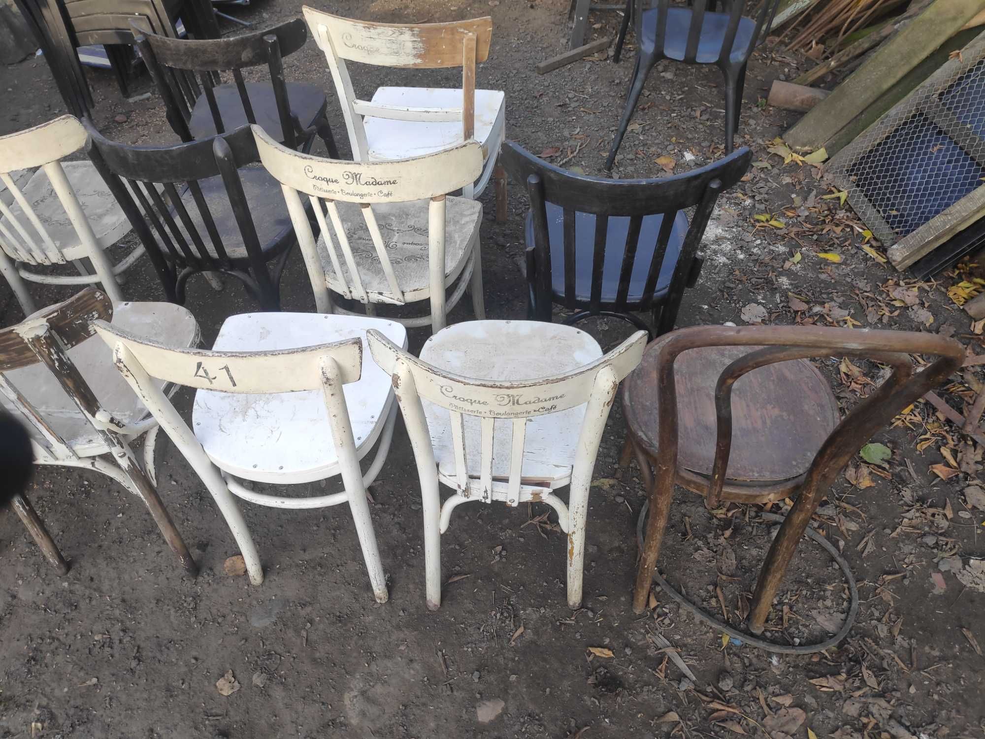 krzesła thonet, gięte vintage