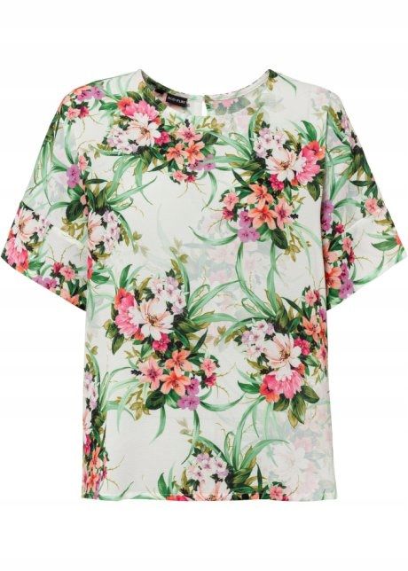 B.P.C bluzka w kwiaty zielona r.42
